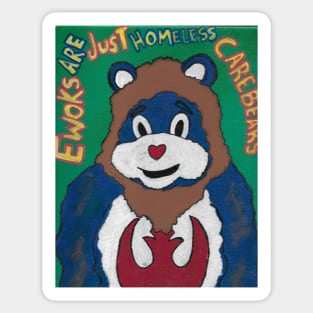 Homeless Care Bear Sticker